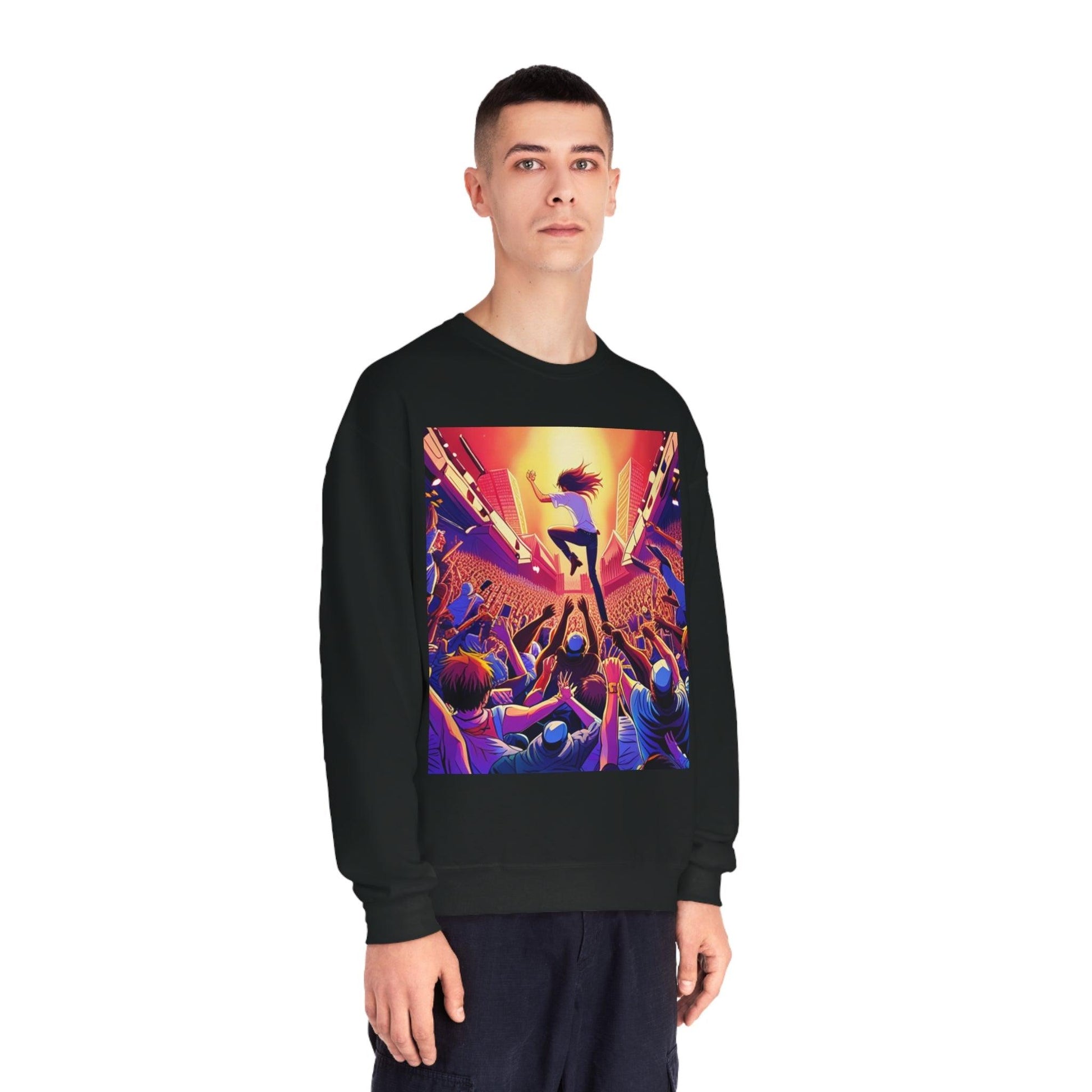 Metal Anime Unisex NuBlend® Crewneck Sweatshirt - Lizard Vigilante