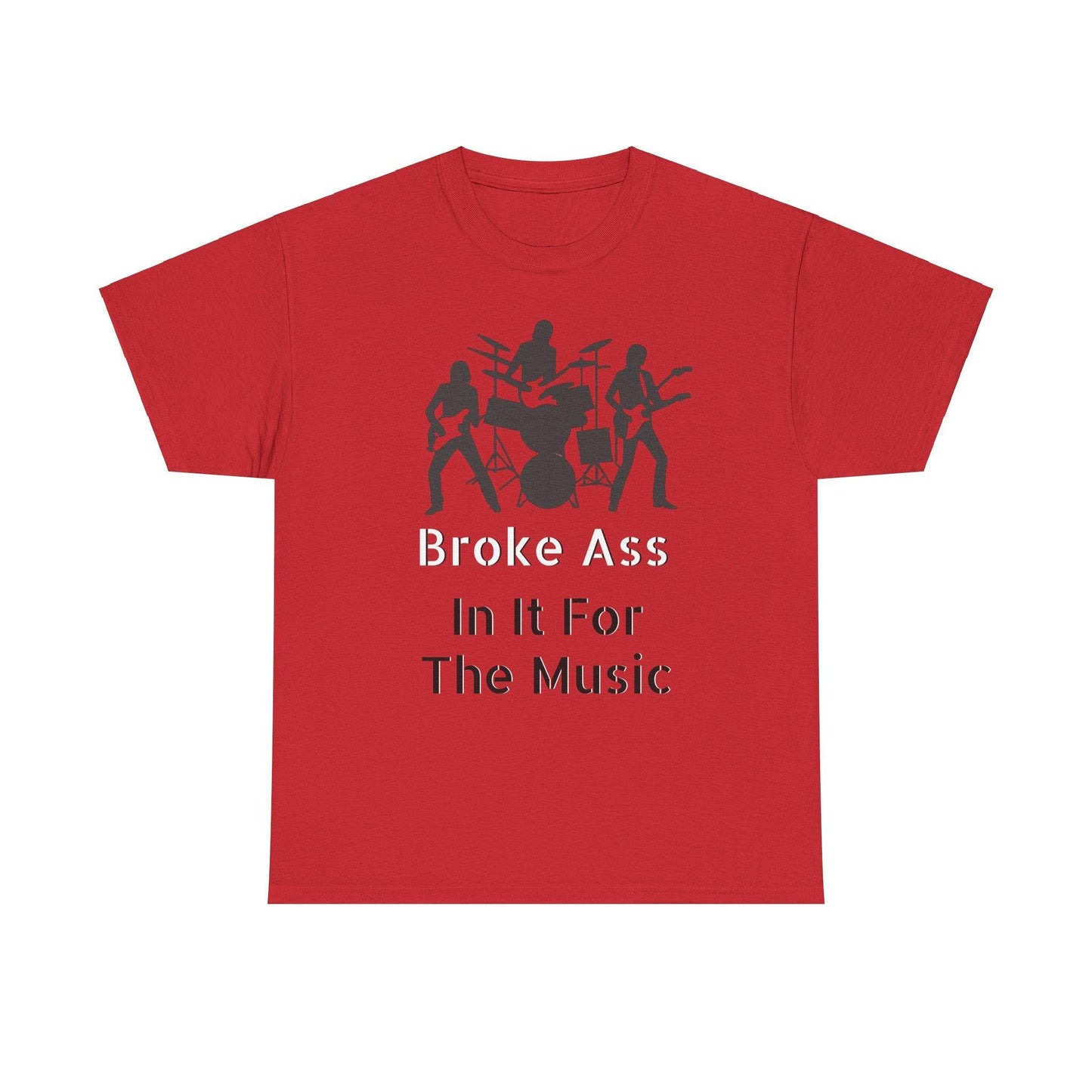 Broke Ass Band Album "In It For The Music" Unisex Heavy Cotton Tee - Lizard Vigilante