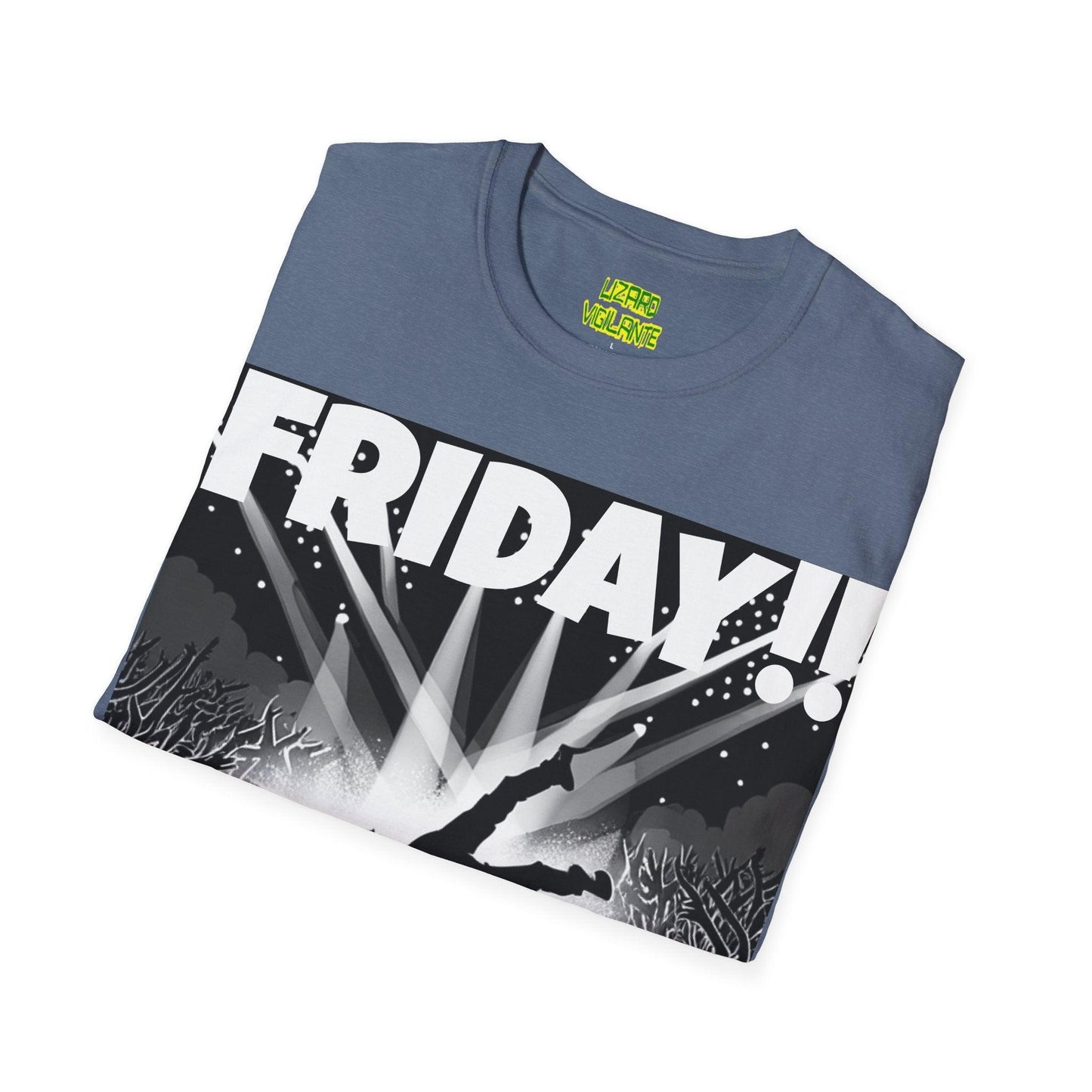 FRIDAY!! Unisex Softstyle T-Shirt in COLORS - Lizard Vigilante