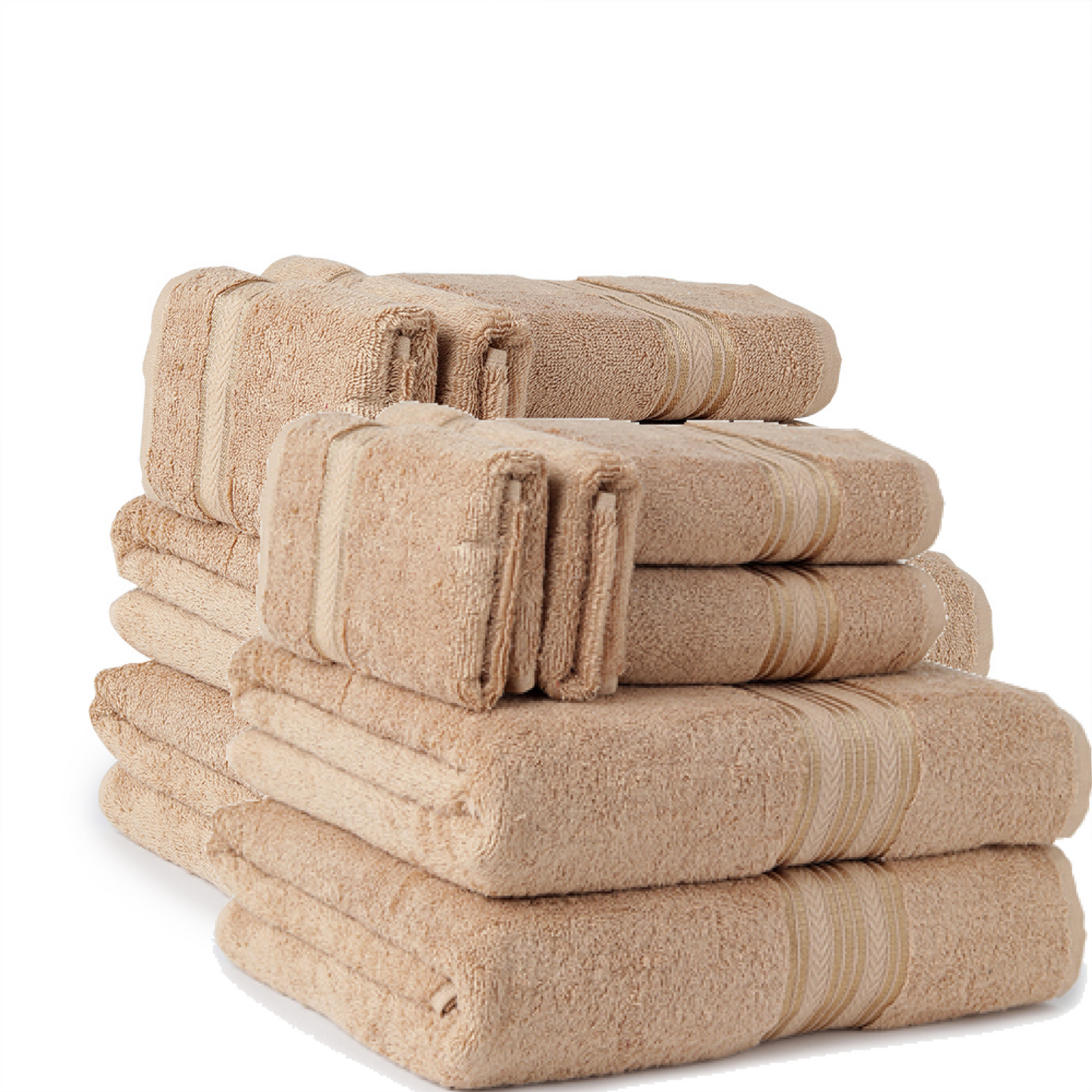 12-Piece Towel Set 100% Ringspun Cotton
