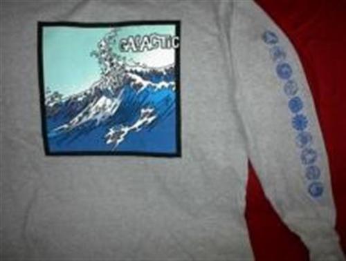 GALACTIC - "Wave" Long Sleeve T-Shirt ~Never Worn~ XL