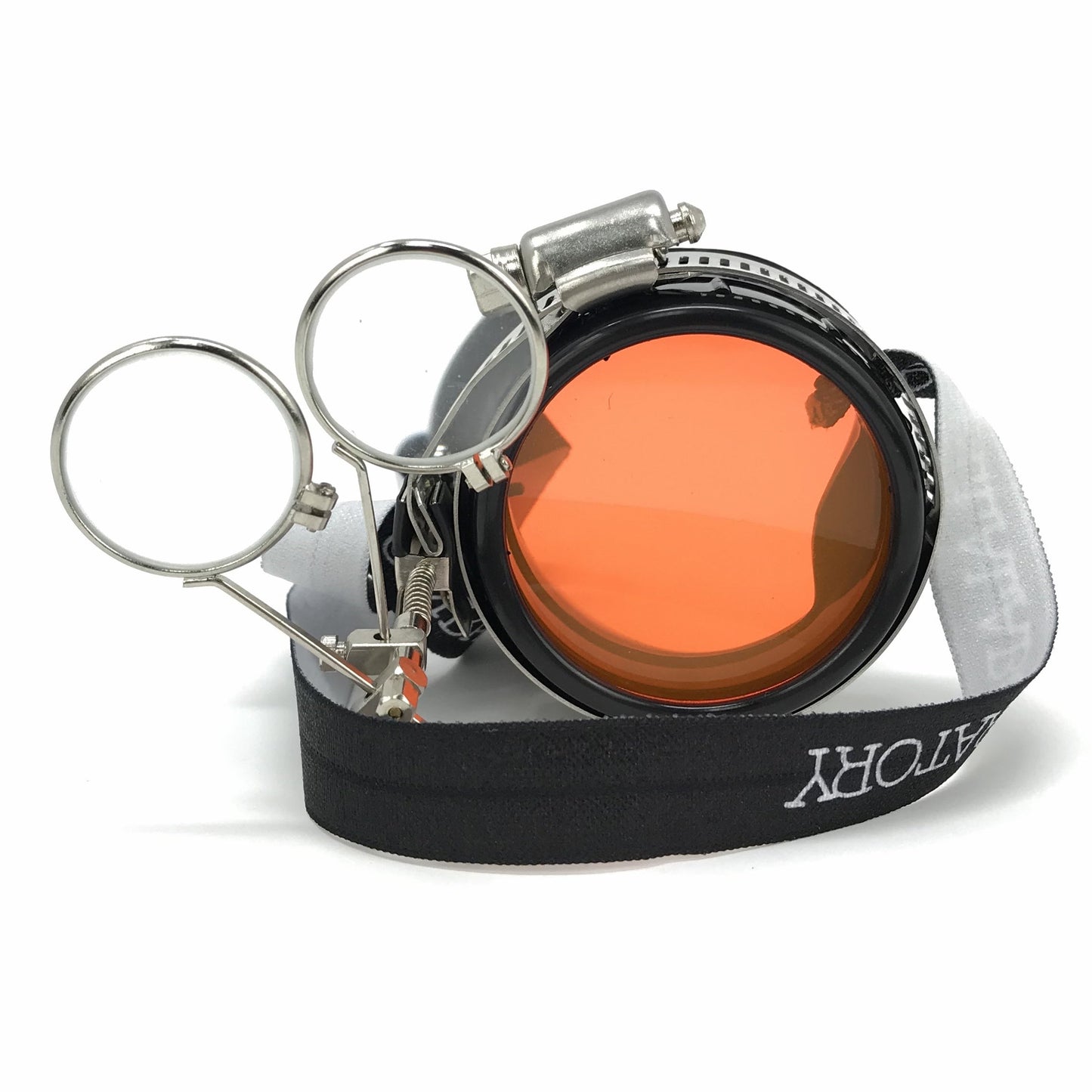 Pastel goth pirate eyepatch monocle Rave goggle with magnifying eye loupes