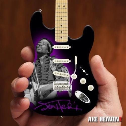 JIMI HENDRIX -"Tribute" Fender Strat 1:4 Scale Replica Guitar ~Axe Heaven~