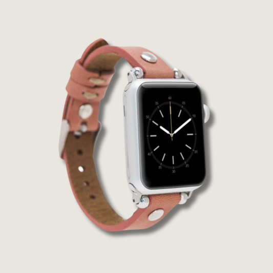 Apple Watch Dusty Rose Leather Strap - Detroit