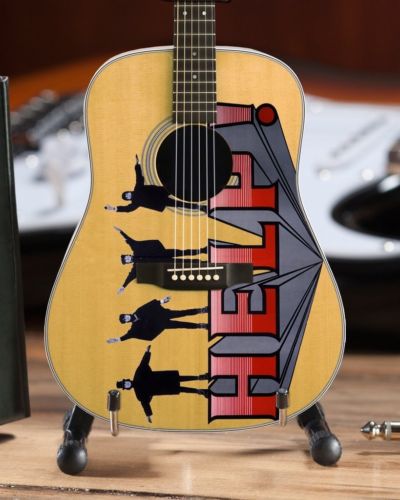 THE BEATLES - Help! Acoustic Radio Days 1:4 Scale Replica Guitar ~Axe Heaven~