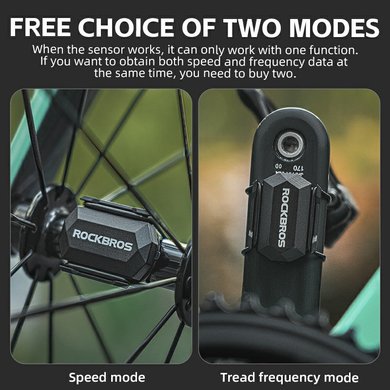 ROCKBROS RPM Cycling Speed Sensor for Road, Gravel and Mountain Bikes
