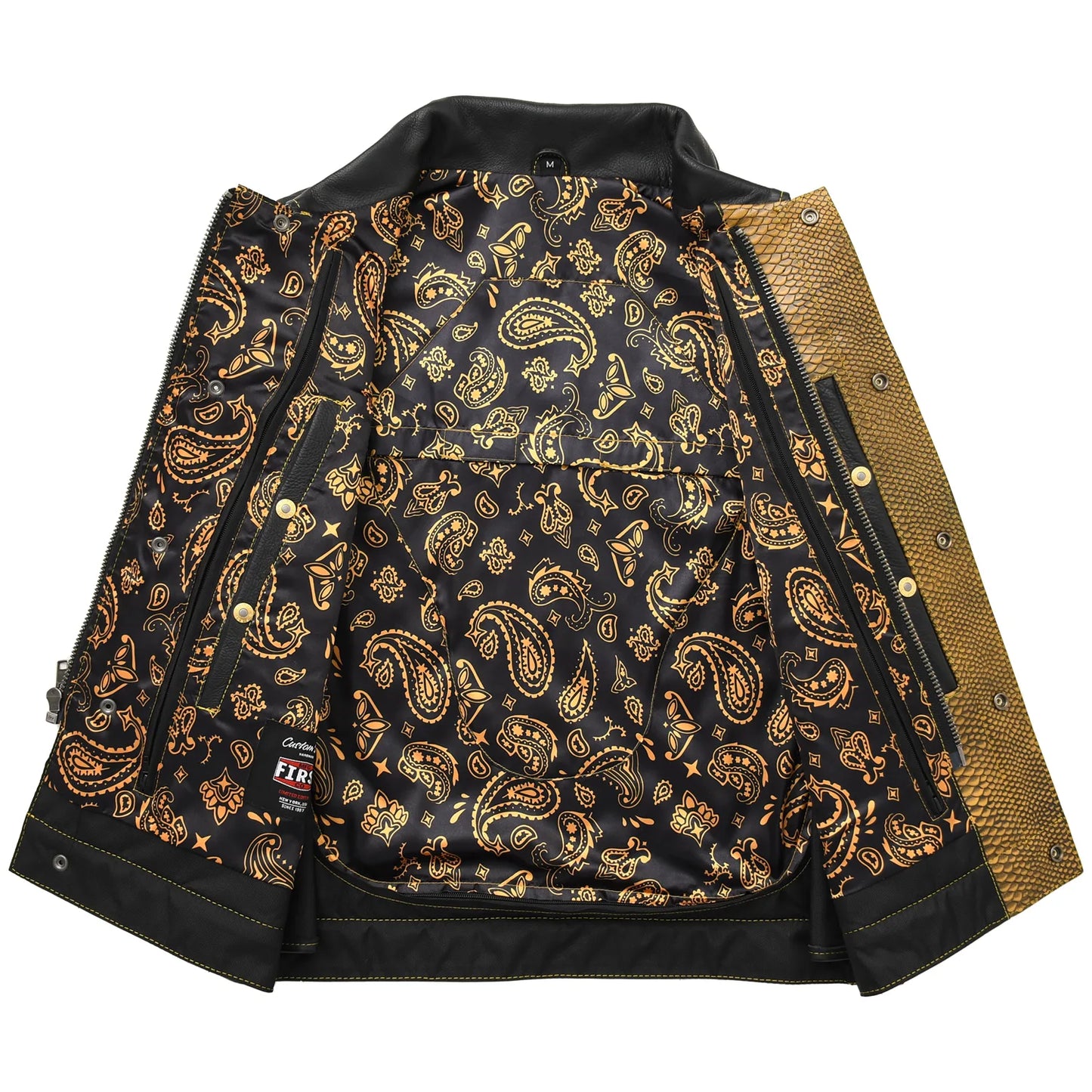 Kingsnake Men’s Motorcycle Leather Vest