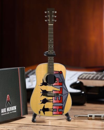 THE BEATLES - Help! Acoustic Radio Days 1:4 Scale Replica Guitar ~Axe Heaven~