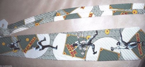 MLB Baseball Silk Neck Tie ~Ralph Marlin NEW