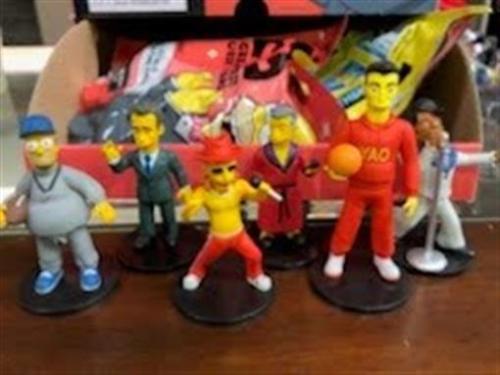 THE SIMPSONS Ser1 Guest Stars- Full Set of 6~2013 WIZKIDS/NECA 2” Action Figures