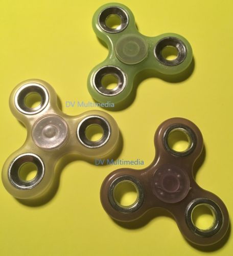 Metallic & Glow in the dark Tri FIDGET SPINNERS!
