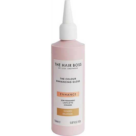 The Hair Boss THE HAIR BOSS_By Lisa Shepherd The Colour Enhancing Gloss rozświetlacz podkreślający ciepły odcień włosów Golden Balayage 150ml (5060427356734)