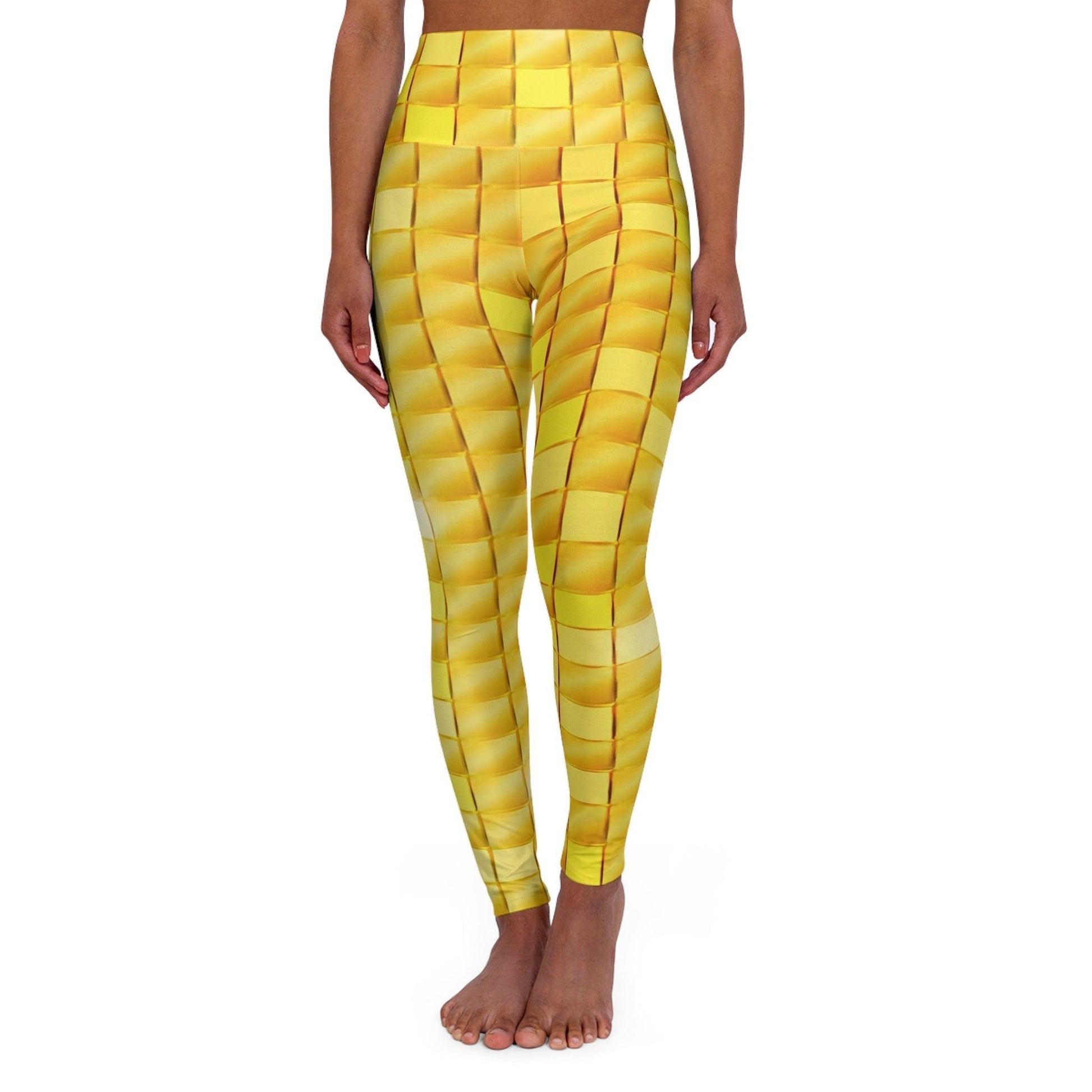 GoldStakt High Waisted Yoga Leggings - Lizard Vigilante