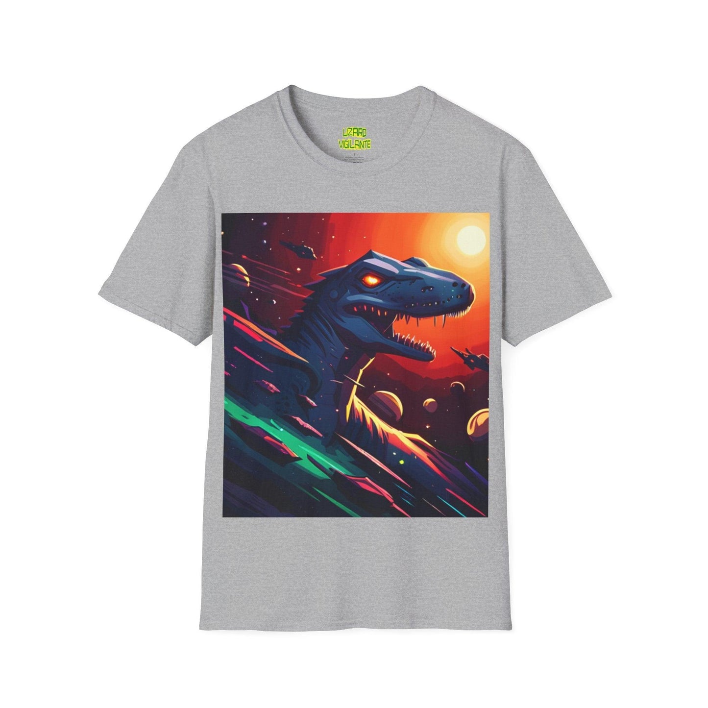 Space Lizard Vigilante Unisex Softstyle T-Shirt - Lizard Vigilante