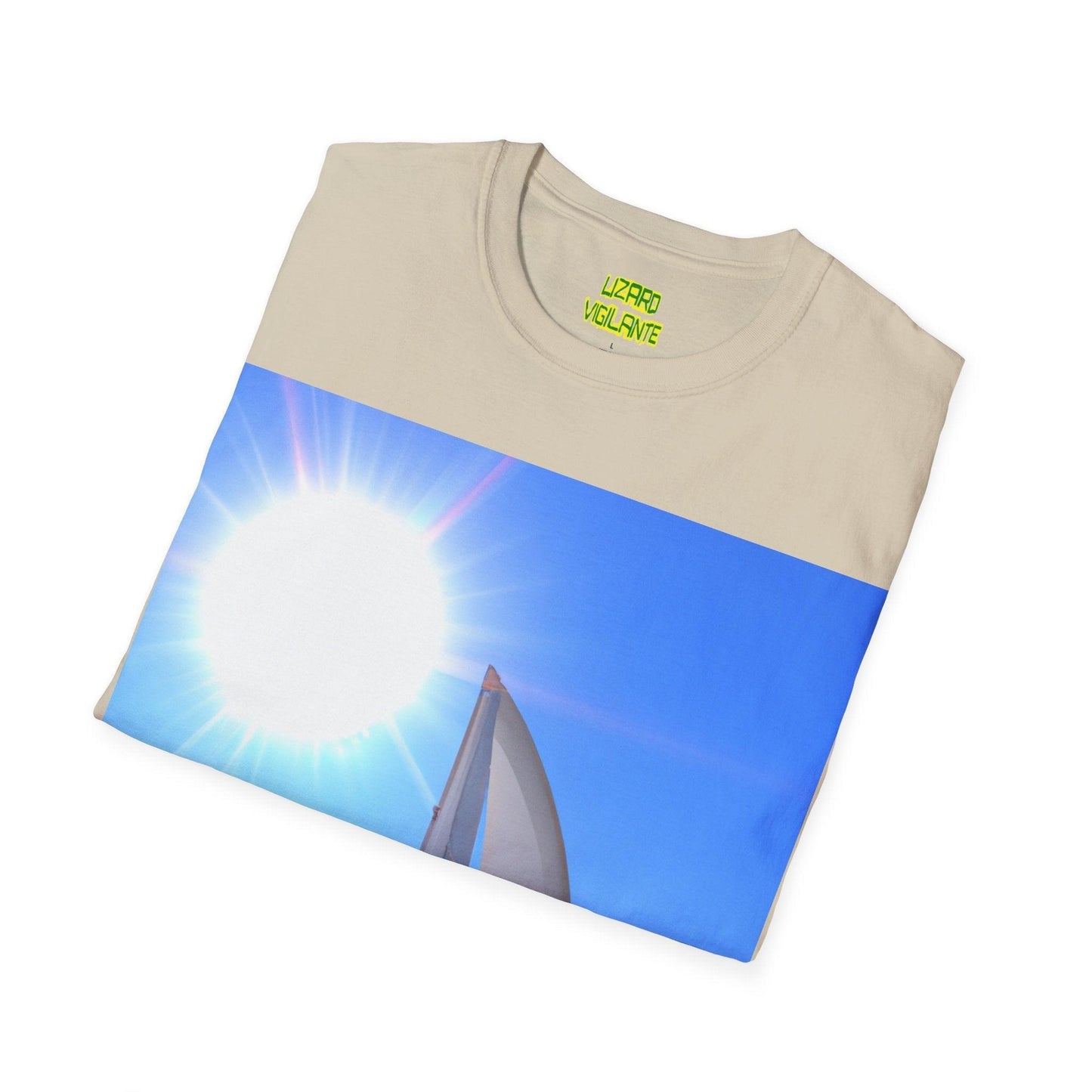 Sailing Boat Horiz Unisex Softstyle T-Shirt - Lizard Vigilante