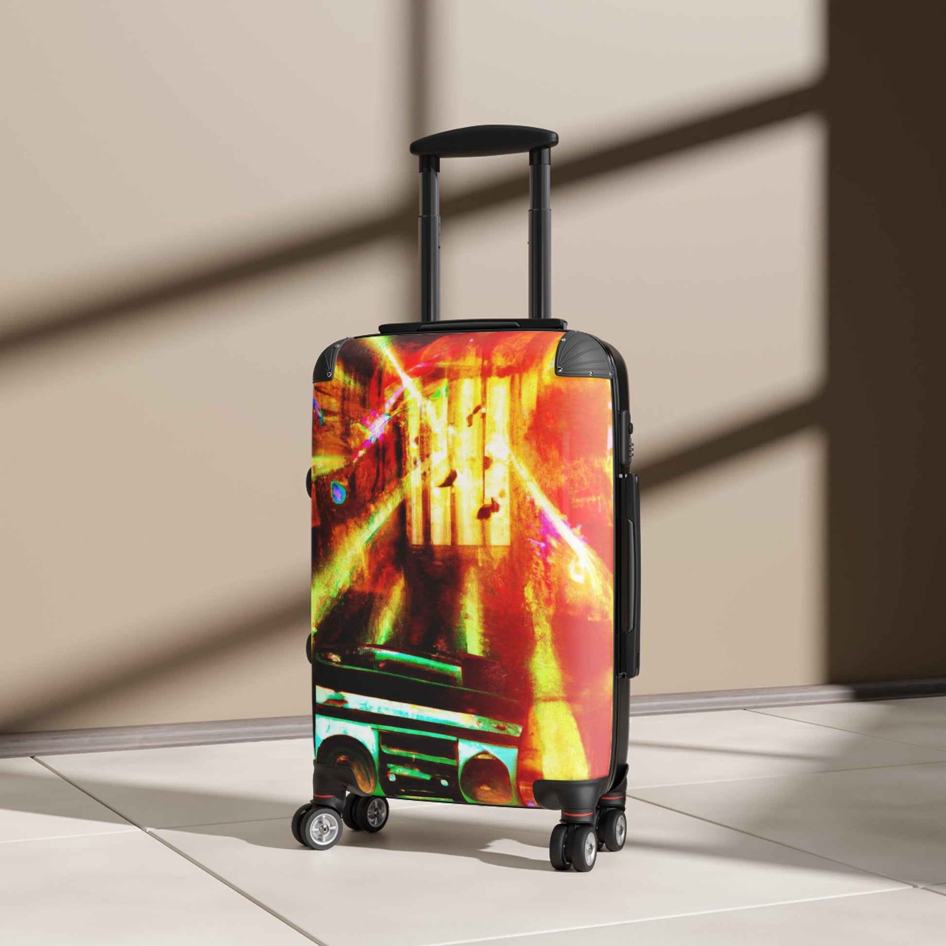 Prison Boombox Light Burst Suitcase by Lizard Vigilante - Lizard Vigilante