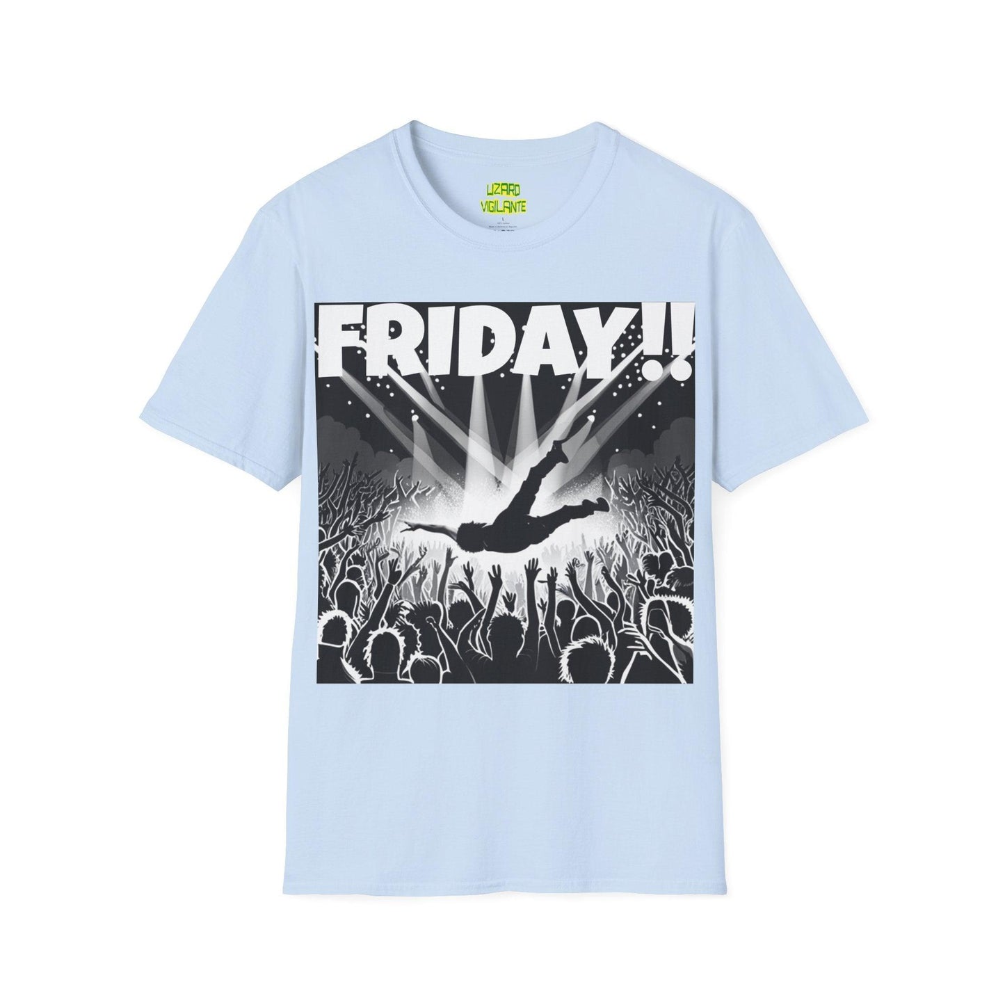 FRIDAY!! Unisex Softstyle T-Shirt in COLORS - Lizard Vigilante