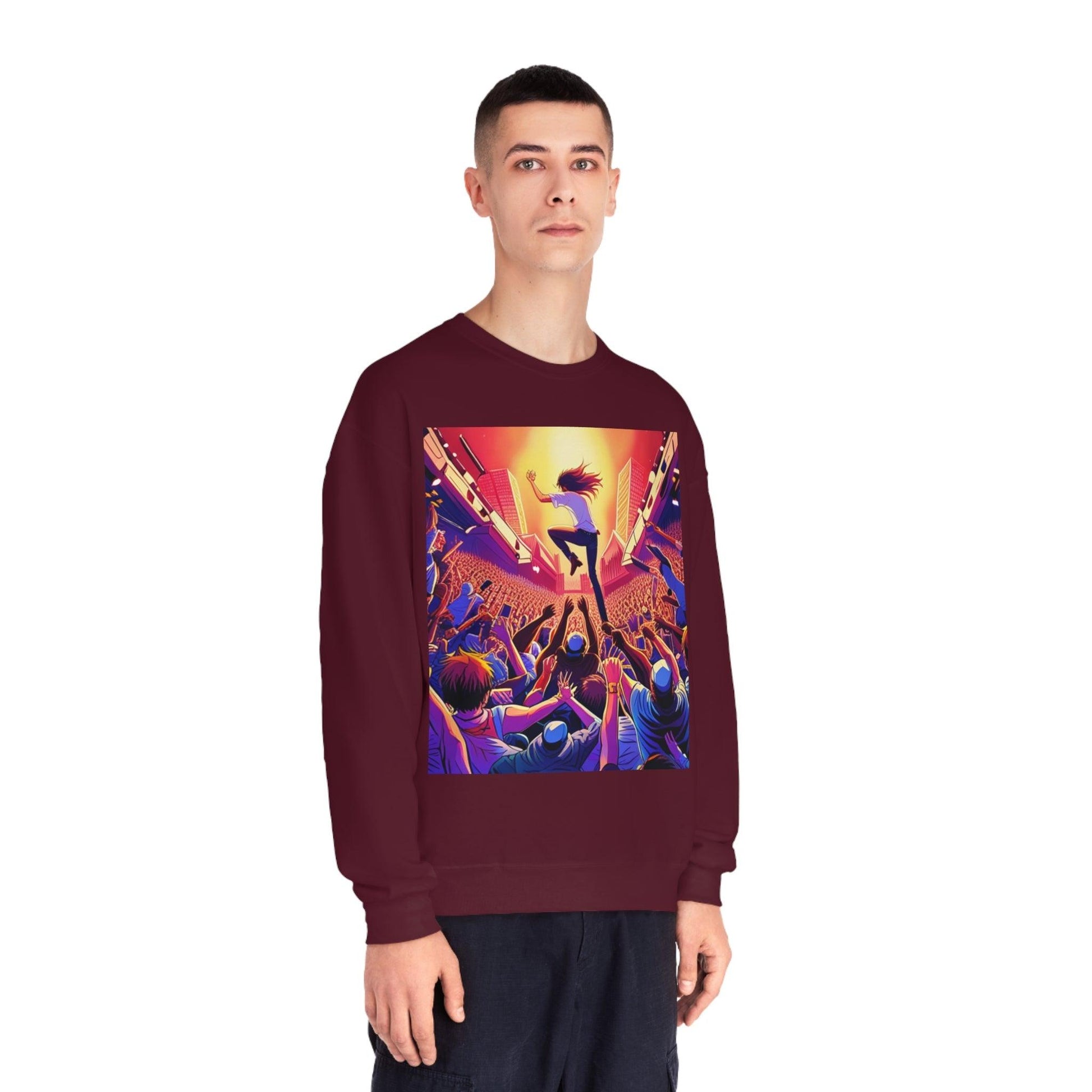 Metal Anime Unisex NuBlend® Crewneck Sweatshirt - Lizard Vigilante