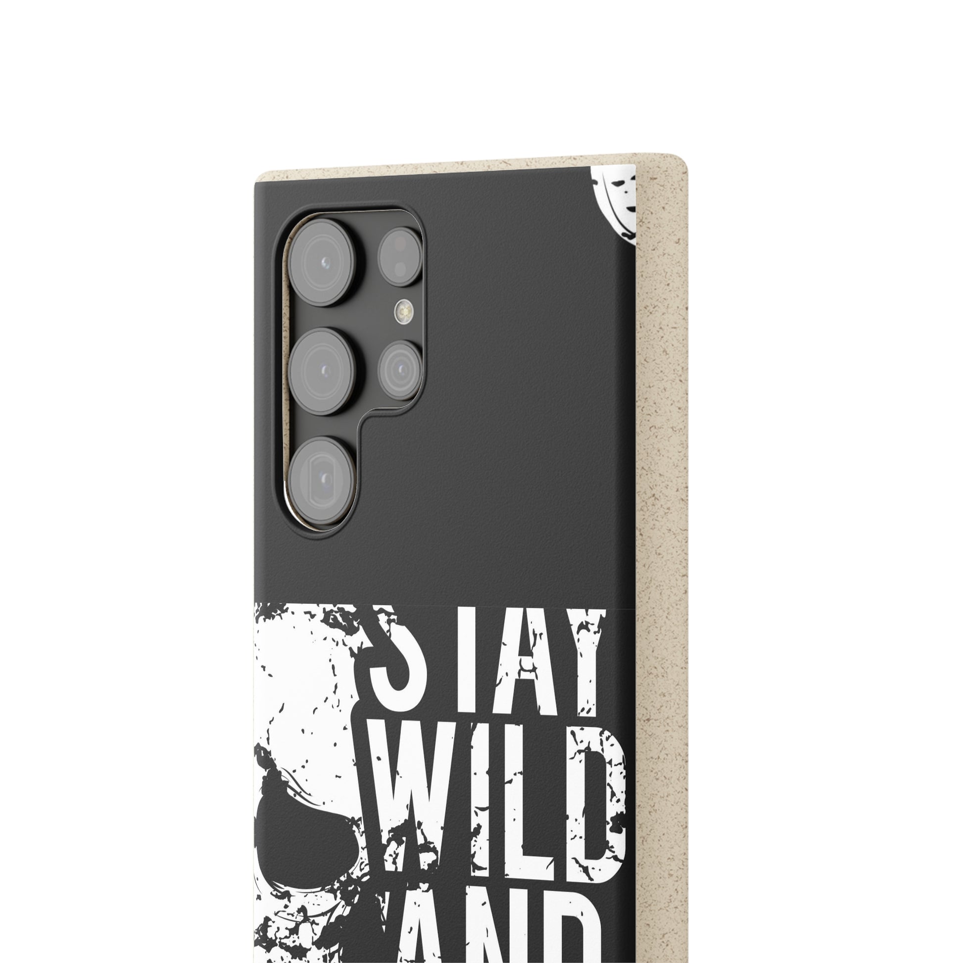 Stay Wild And Free Skull Biodegradable Cases - Lizard Vigilante