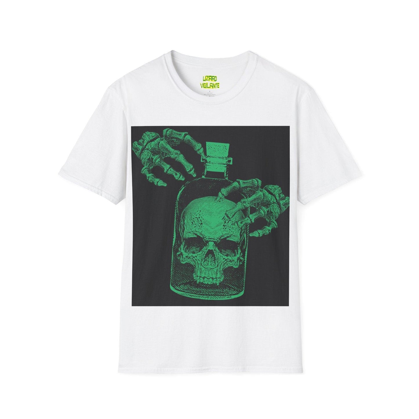 Skull in a Jar Unisex Softstyle T-Shirt - Lizard Vigilante