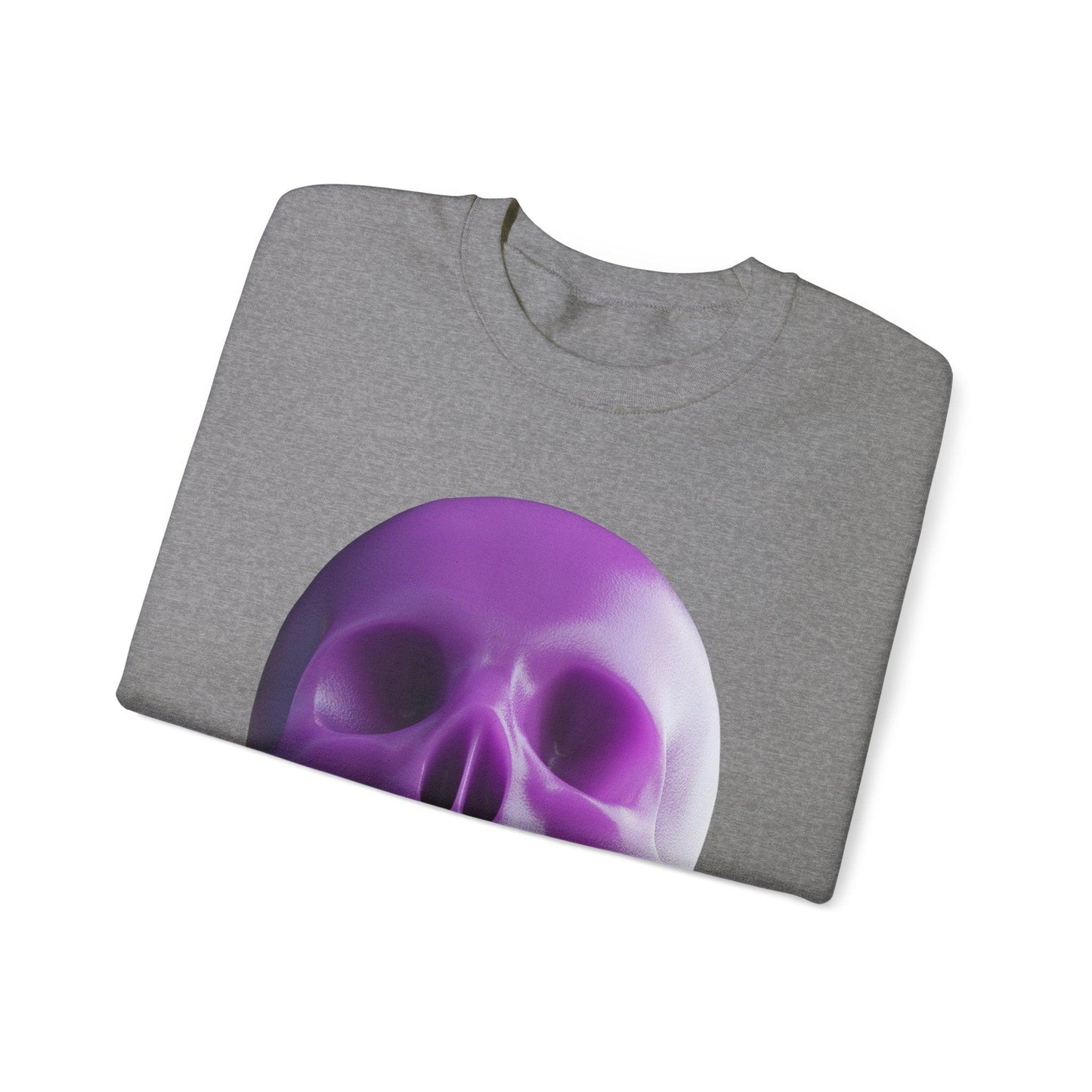 The Purple Skull of Glory Unisex Heavy Blend™ Crewneck Sweatshirt - Lizard Vigilante