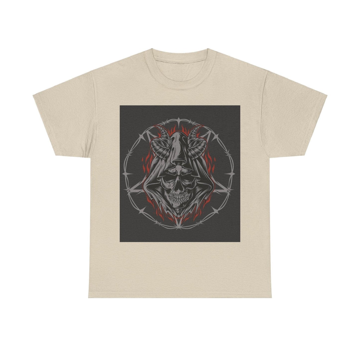 Hooded Skull Unisex Heavy Cotton Tee - Lizard Vigilante