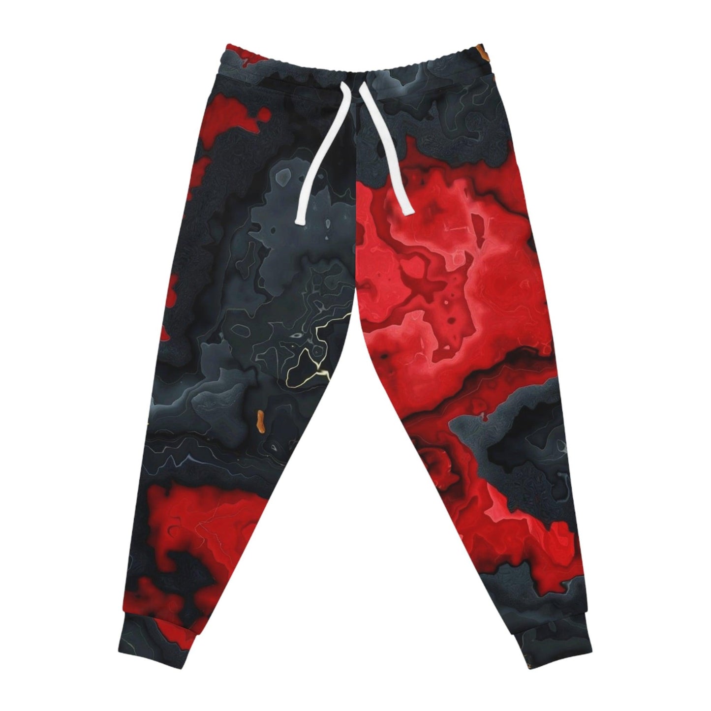 Red Lava Athletic Joggers - Premium All Over Prints from Printify - Just $57.99! Shop now at Lizard Vigilante