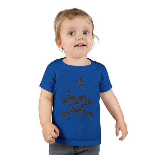 Guitar Skull Cross Bones Toddler T-shirt - Premium Kids clothes from Printify - Just $24.99! Shop now at Lizard Vigilante