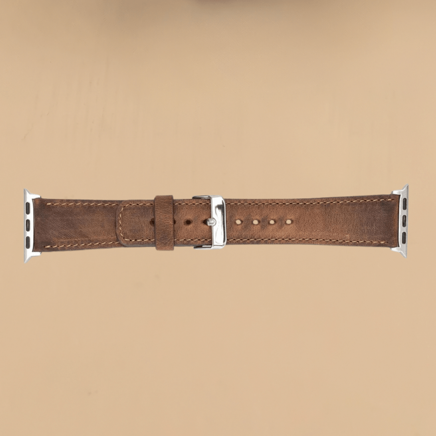 Apple Watch Dark Brown Leather Strap - Boston