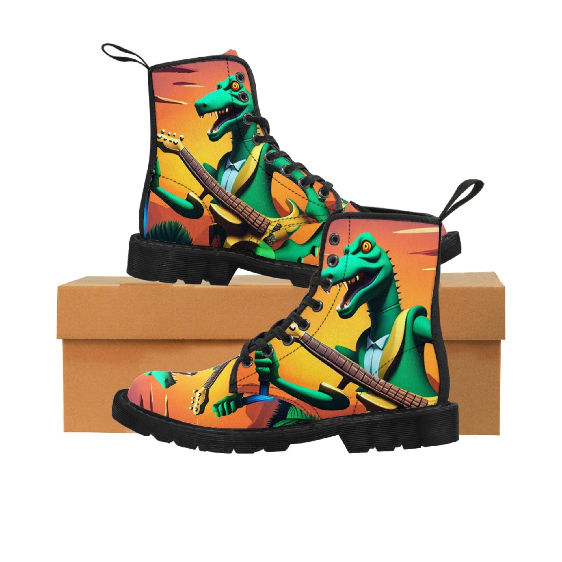 Lizard Vigilante Men's Canvas Boots - Lizard Vigilante