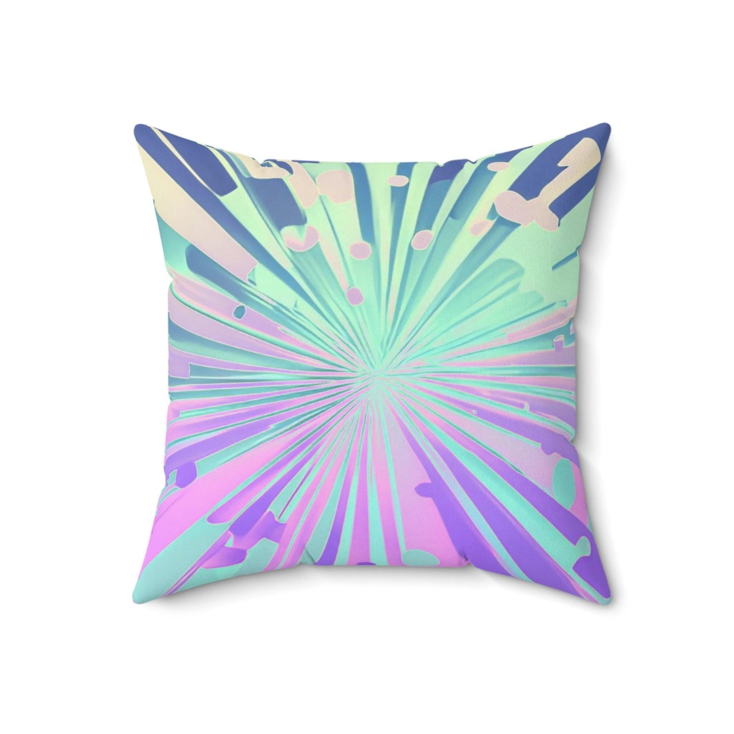 Spring Explodes Spun Polyester Square Pillow - Lizard Vigilante