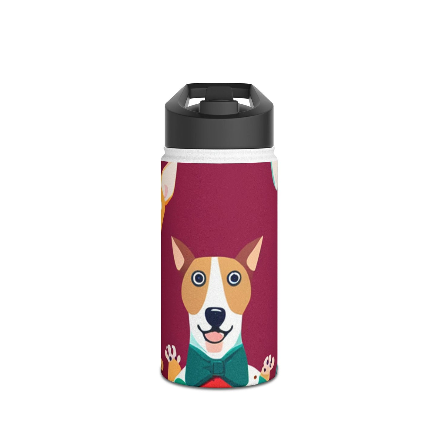 Illustrated by Doggie Stainless Steel Water Bottle, Standard Lid - Lizard Vigilante