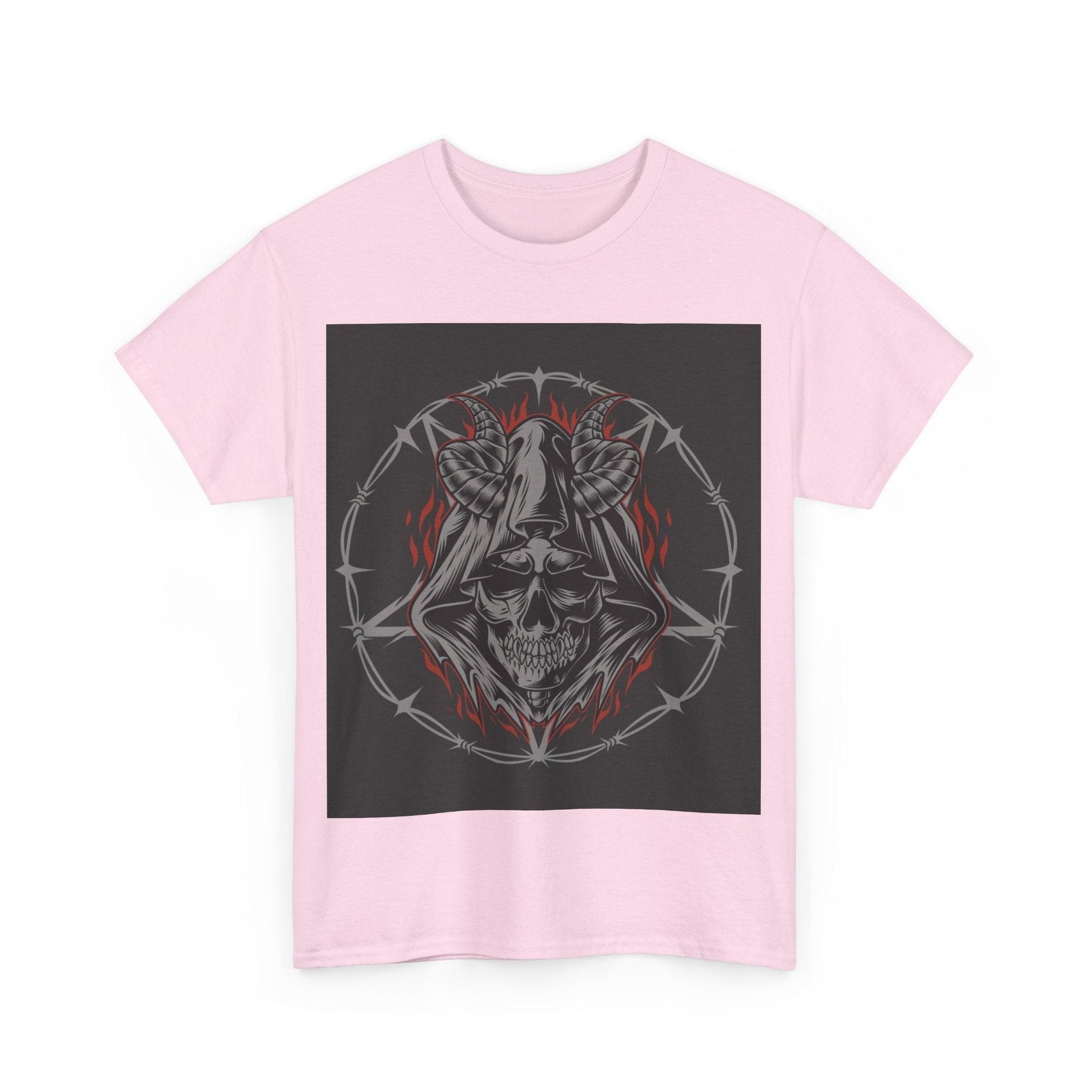 Hooded Skull Unisex Heavy Cotton Tee - Lizard Vigilante