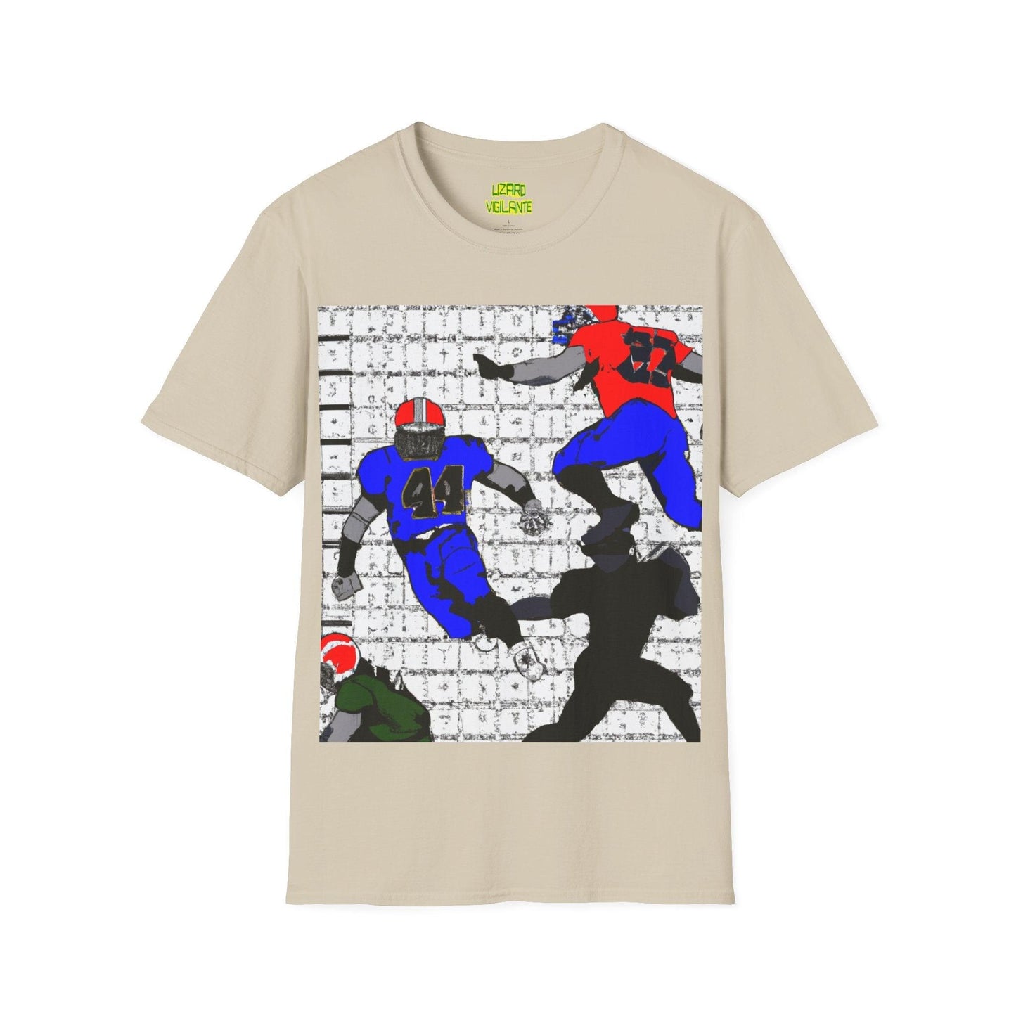 American Football Graphic Unisex Softstyle T-Shirt - Lizard Vigilante