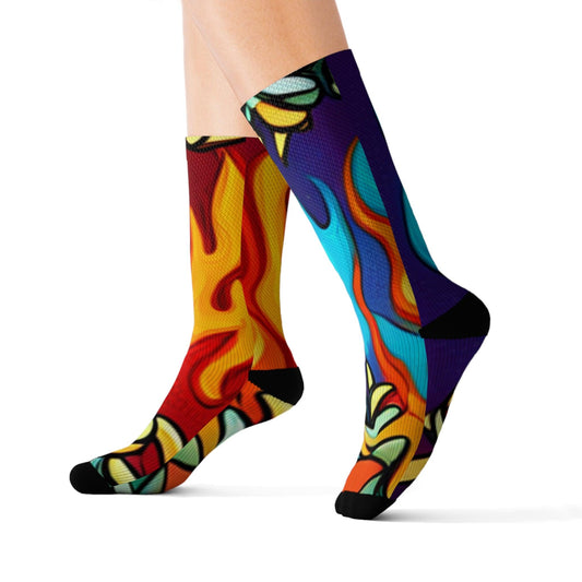 Amazing Ass Sublimation Socks - Lizard Vigilante