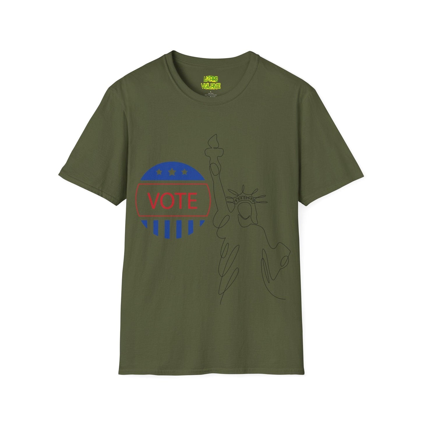 VOTE Liberty Unisex Softstyle T-Shirt - Lizard Vigilante