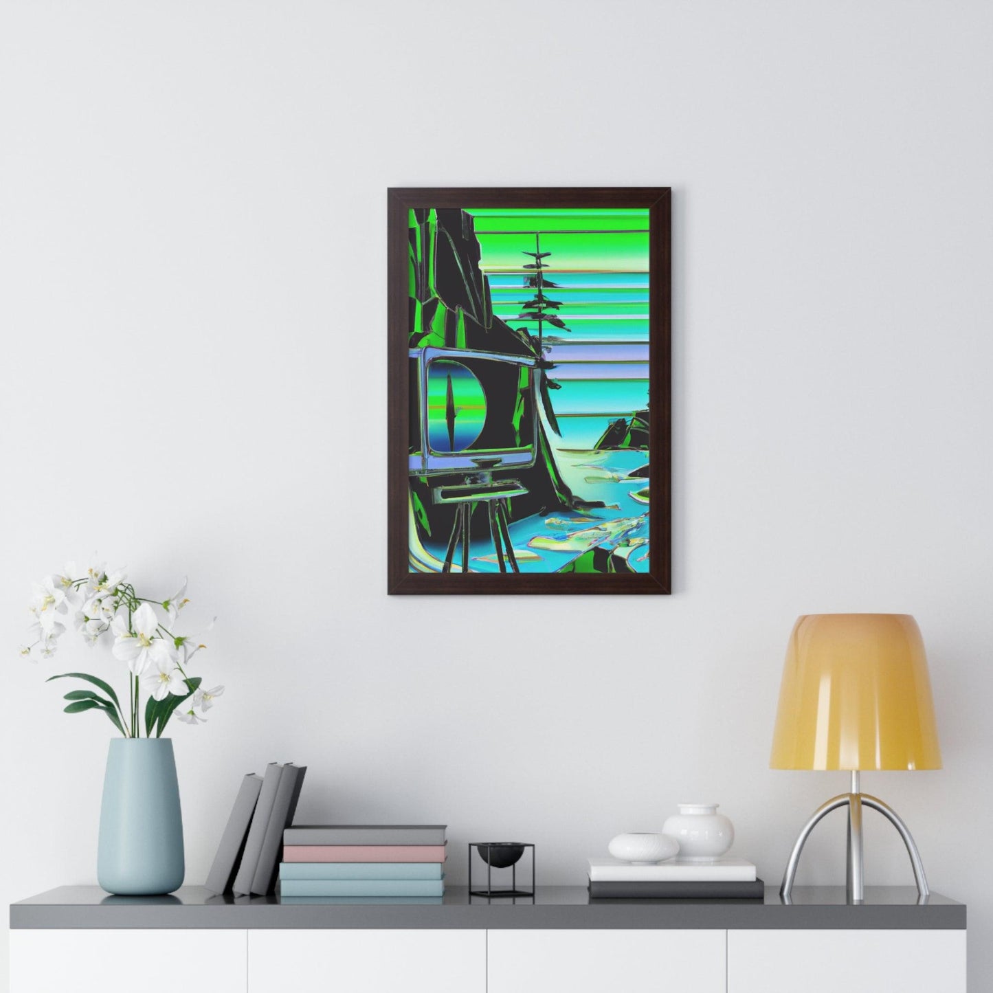 TVtv Framed Vertical Poster - Lizard Vigilante