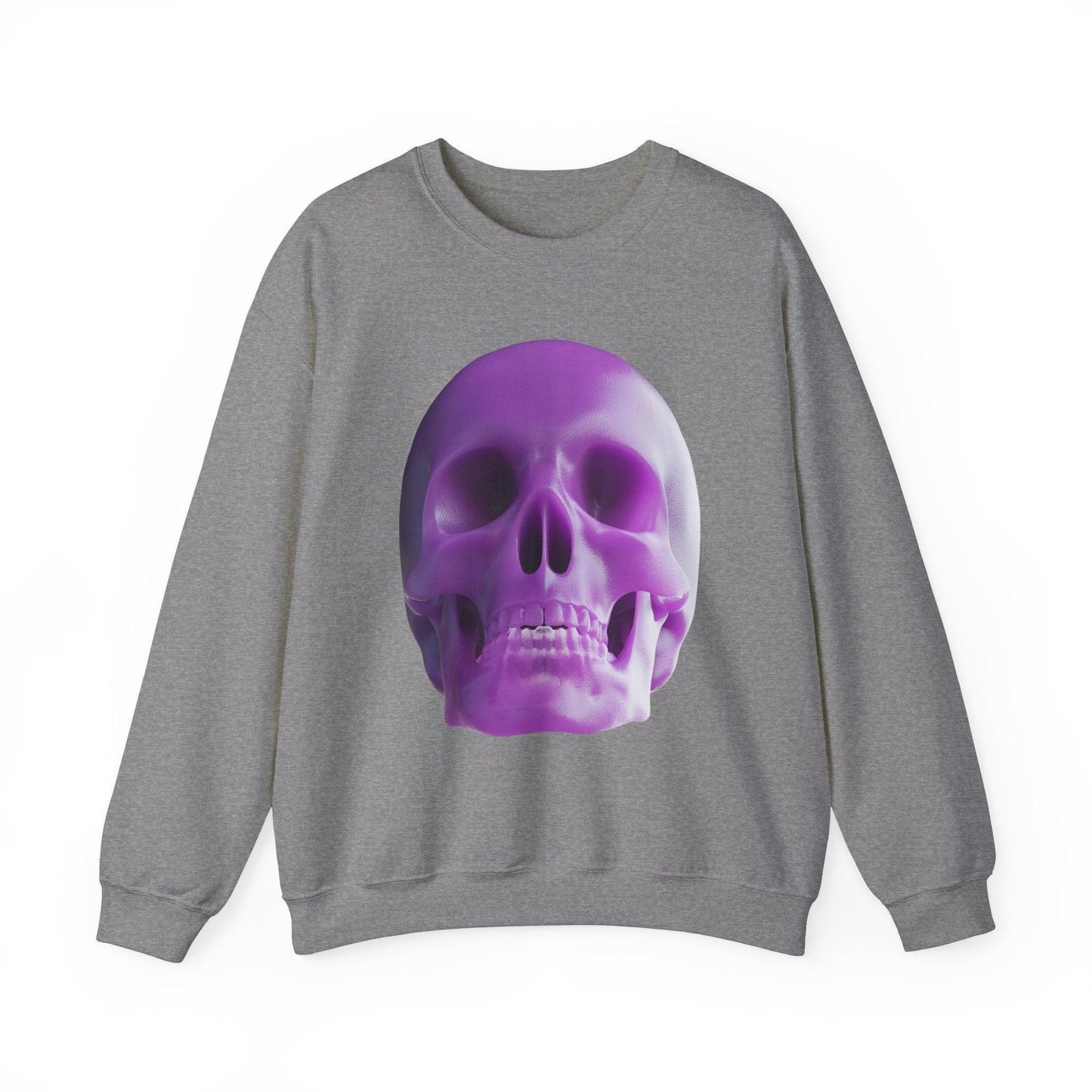 The Purple Skull of Glory Unisex Heavy Blend™ Crewneck Sweatshirt - Lizard Vigilante