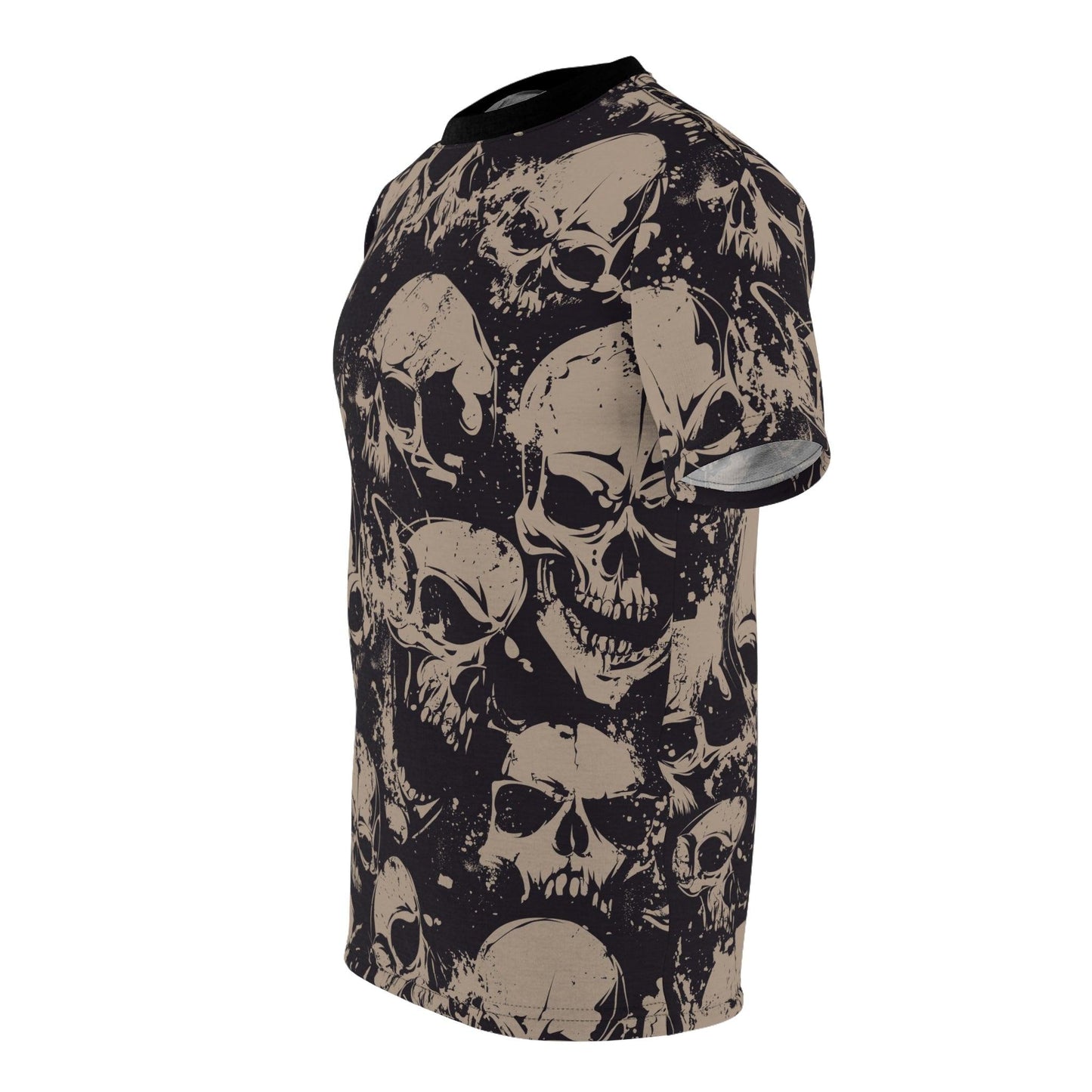 Skull Pile Unisex Cut & Sew Tee (AOP) - Lizard Vigilante