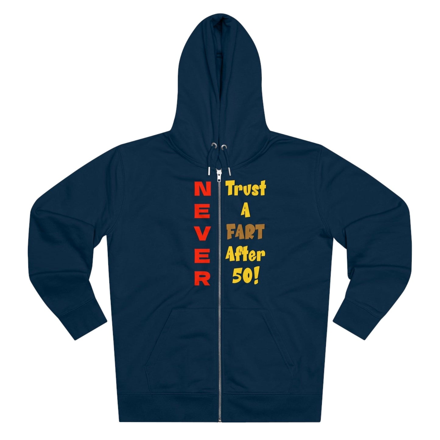 NEVER Trust A Fart After Fifty! Men's Cultivator Zip Hoodie - Lizard Vigilante