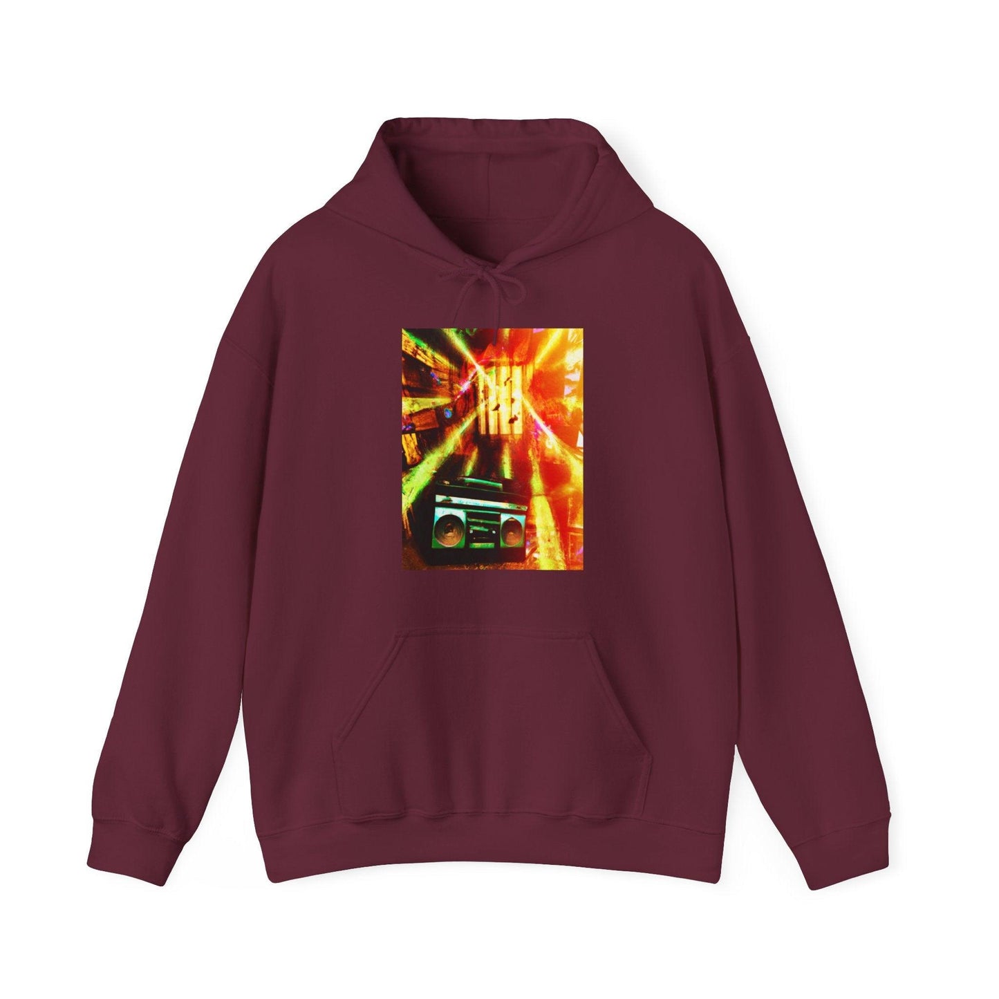 Prison BoomBox Light Burst Unisex Heavy Blend™ Hooded Sweatshirt - Lizard Vigilante