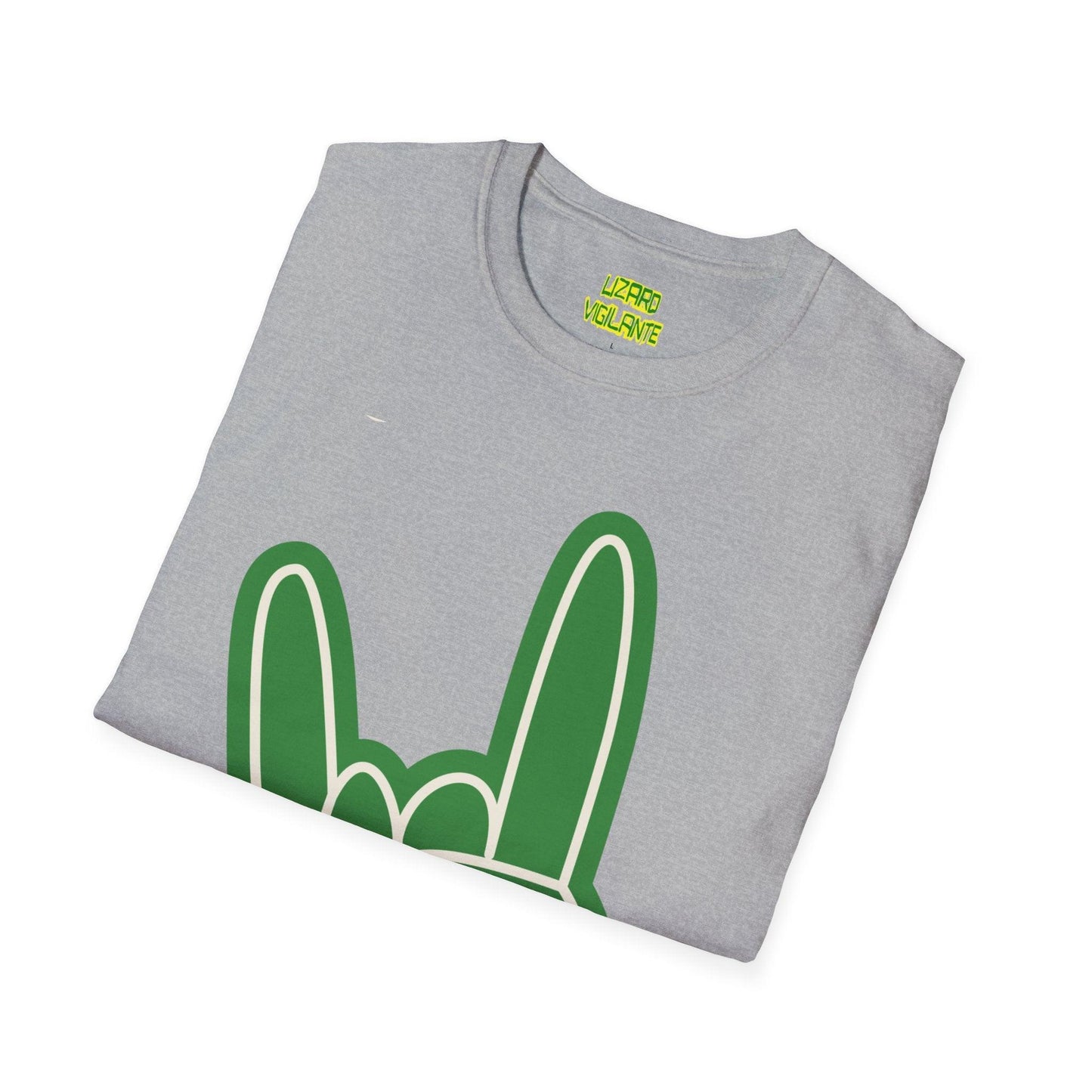 Rock Hand Sign Unisex Softstyle T-Shirt - Lizard Vigilante