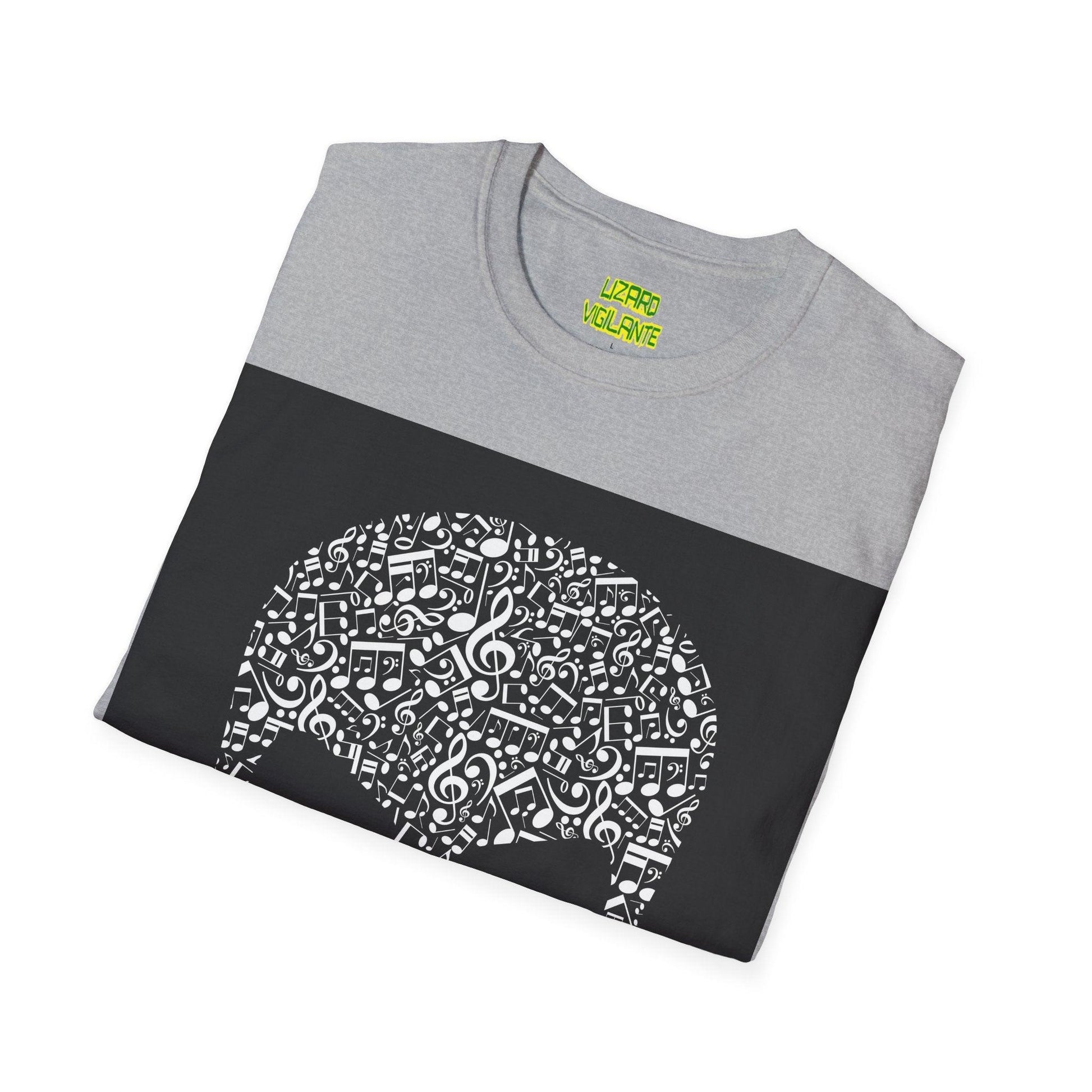 Musical Skull Unisex Softstyle T-Shirt - Lizard Vigilante