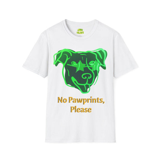 No Pawprints, Please Unisex Softstyle T-Shirt - Lizard Vigilante