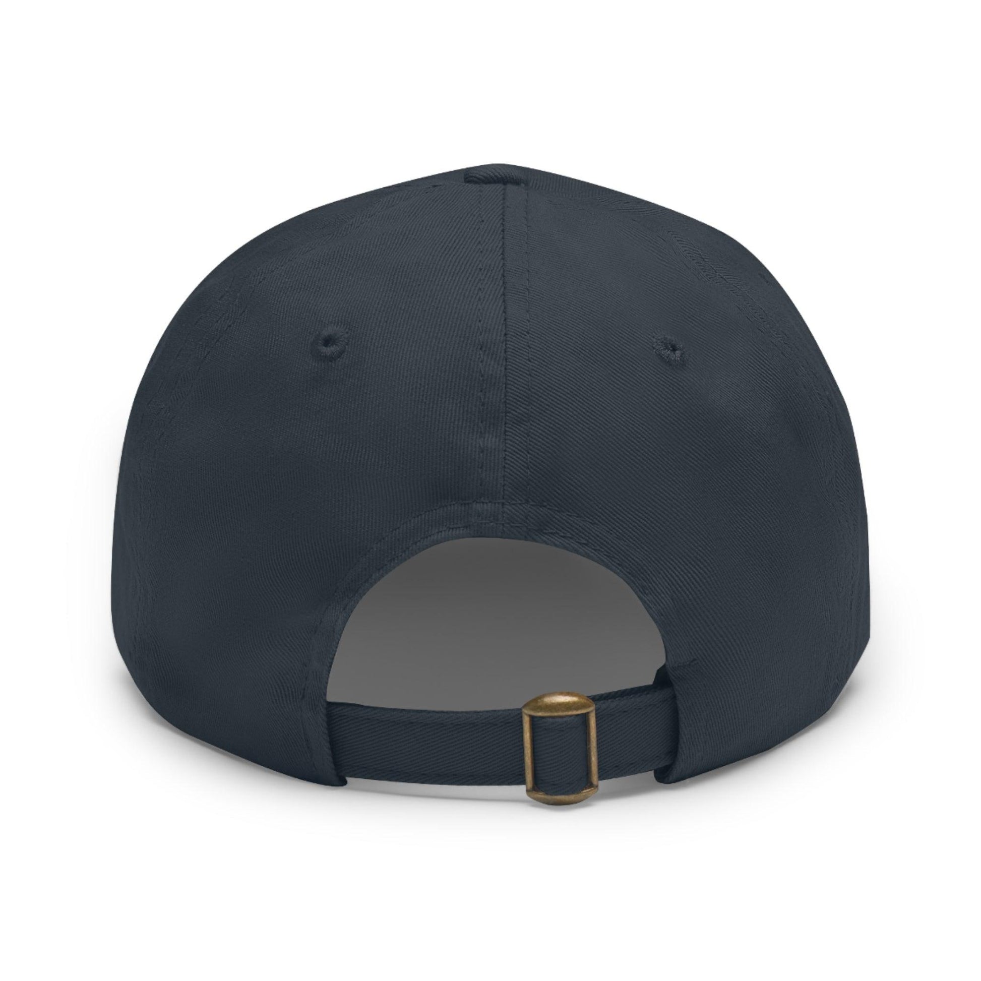 Turntable Record Player DJ Dad Hat with Leather Patch (Rectangle) - Lizard Vigilante