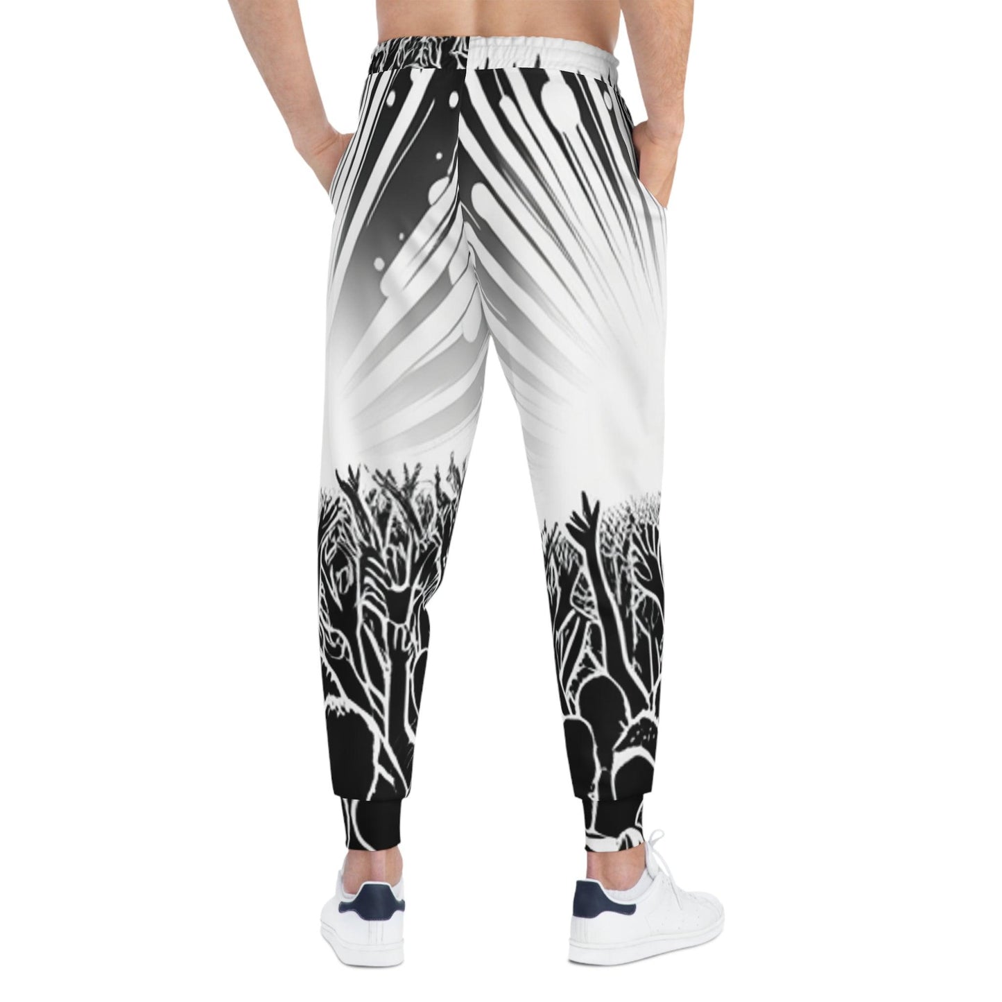 Metal Concert Lighting Athletic Joggers - Lizard Vigilante