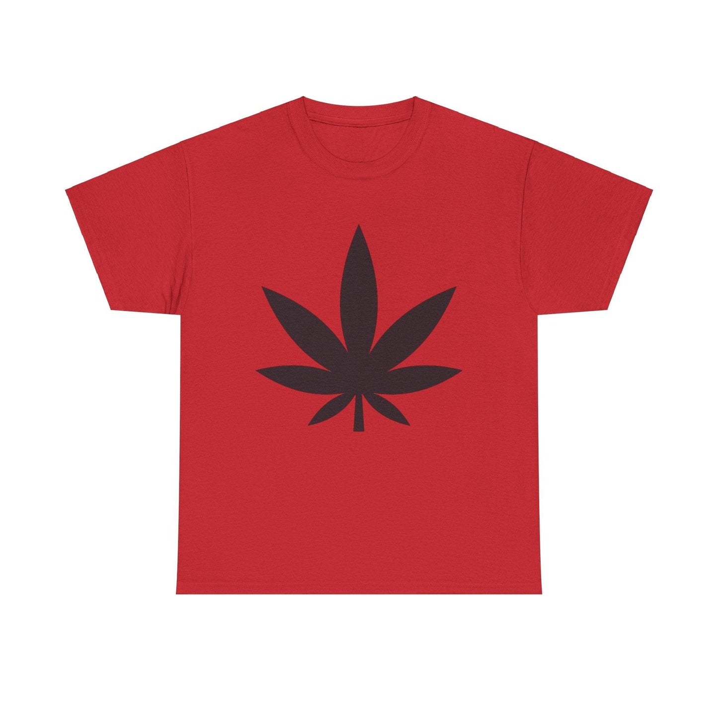 Black Pot Leaf Unisex Heavy Cotton Tee - Lizard Vigilante