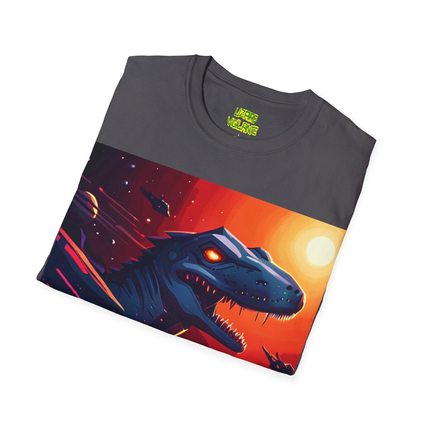 Lizard Vigilante Universe Unisex Softstyle T-Shirt - Lizard Vigilante