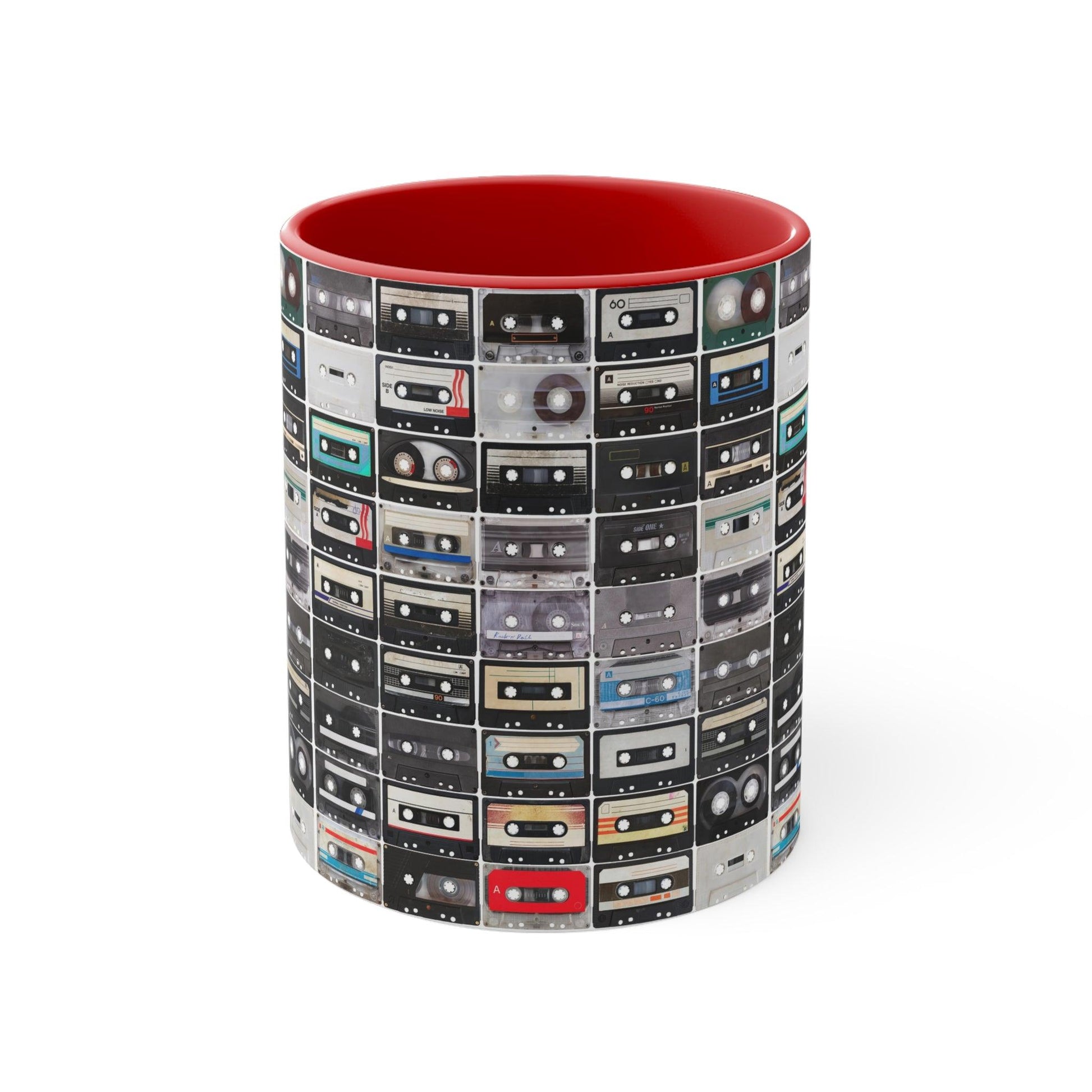 Cassettes Accent Coffee Mug, 11oz - Lizard Vigilante