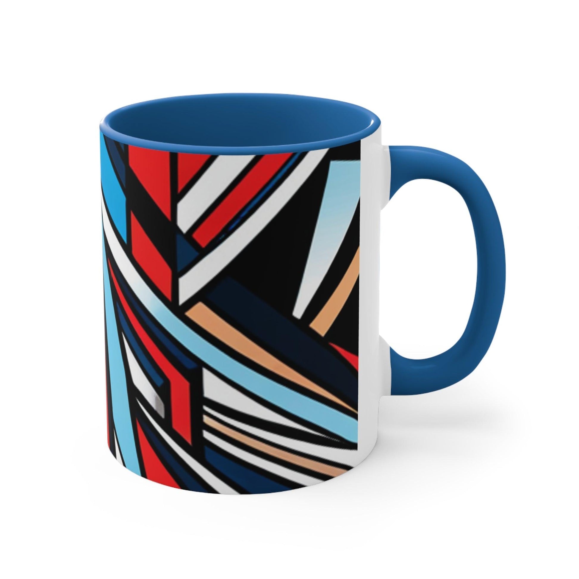 Geometricked Accent Coffee Mug, 11oz - Lizard Vigilante